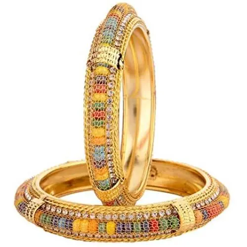 Efulgenz Indian Bollywood CZ Crystal Rhinestone Gold Plated Multicolor Beaded Wedding Bridal Bracelet Bangle Set Jewelry Efulgenz Indian Bollywood CZ Crystal Rhinestone Gold Plated Multicolor Beaded Wedding Bridal Bracelet Bangle Set Jewelry