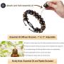 murtoo Essential Oil Bracelet Adjustable, Mens Beads Bracelet Lava Rock Stone Bracelet Perfume Diffuser Bracelet, 7-9 Inches