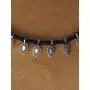 Saissa Silver Tone Oxidized Choker Boho Gypsy Thread Rope Indian Necklace Jewelry for Women Saissa Silver Tone Oxidized Choker Boho Gypsy Thread Rope Indian Necklace Jewelry for Women