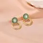 coadipress Green Round Stud Earrings for Women Girls Fashion Gold Plated 925 Sterling Silver Dipped Circle Dangle Drop Geometric Brushed Statement Earrings coadipress Green Round Stud Earrings for Women Girls Fashion Gold Plated 925 Sterling Silver Dipped Circle Dangle Drop Geometric Brushed Statement Earrings
