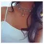 NICEMOVIC Boho Layered Star Tassel Choker Necklace Silver Opal Pendant Necklaces Beach Chain Jewelry for Women and Girls NICEMOVIC Boho Layered Star Tassel Choker Necklace Silver Opal Pendant Necklaces Beach Chain Jewelry for Women and Girls