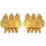 Aheli Wedding Wear Gold Tone Goddess Engraved on Coin Long Necklace Set South Indian Traditional Bollywood Fashion Jewelry Set for Women