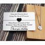 Meibai Father Daughter Gift Set Wallet Insert Card with Heart Cut Out Necklace Daddy and Me Matching Jewelry Daddys Girl