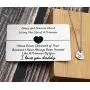 Meibai Father Daughter Gift Set Wallet Insert Card with Heart Cut Out Necklace Daddy and Me Matching Jewelry Daddys Girl Meibai Father Daughter Gift Set Wallet Insert Card with Heart Cut Out Necklace Daddy and Me Matching Jewelry Daddys Girl