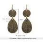Amupper Metal Lace Bracelet and Earrings Set Bohemian Filigree Cuff Bangle Antique Jewelry for Womens Ladies Amupper Metal Lace Bracelet and Earrings Set Bohemian Filigree Cuff Bangle Antique Jewelry for Womens Ladies