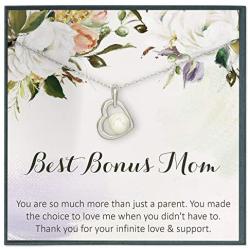 Grace of Pearl Mom Necklace Gift for Mom Necklace Gift for Stepmom Gift for Bonus Mom Gift for Mother in Law Necklace