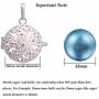 EUDORA 20mm/0.79 inch 36 Colors Inner Ball Harmony Bola Musical Angel Chime Caller Pregnancy Bell