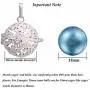 EUDORA 20mm/0.79 inch 36 Colors Inner Ball Harmony Bola Musical Angel Chime Caller Pregnancy Bell EUDORA 20mm/0.79 inch 36 Colors Inner Ball Harmony Bola Musical Angel Chime Caller Pregnancy Bell