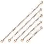 ORAZIO 5-10Pcs Stainless Steel Necklace Bracelet Extender Chain Set,2'' 3'' 4'' 5'' 6''