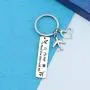HN HNHB Jet Traveler Gifts Pilot Keychain Fly Safe I Need You Here with Me for Flight Attendant Airline Stewardess Steward Safe Trip