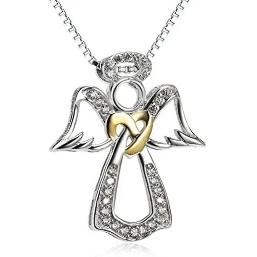 Sterling Silver''You Are My Angel'' or Guardian Angel or Urn Pendant Necklace for Women Girls Sterling Silver''You Are My Angel'' or Guardian Angel or Urn Pendant Necklace for Women Girls