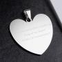 Fanery Sue Personalized Photo Necklace Custom Your Picture Engraved Message Heart Necklace
