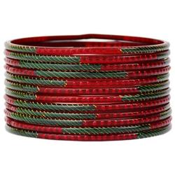 JDZ COLLECTION Indian Bangles Jewelry Bollywood Bangle Set Bridal Traditional Dailywear Glass Bangles Set for Women Bangles Ethnic Wear