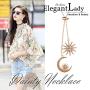 Swarovski Crystal 18K Gold Plated Moon and Stars Retro Pendant Necklaces 925 Sterling Silver Birthstone Pendant Necklaces for Women with 5A Cubic Zirconia Jewelry Happy Mothers Day Gift for Women