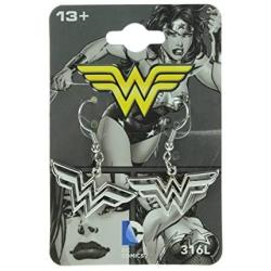 Wonder Woman 316l Surgical Stainless Steel Earrings.
