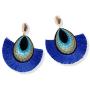 GIMEFIVE Bohemian Fashion Statement Colourful Thread Tassel Earrings Summer Fringe Drop Dangle Earrings for Women Girls Jewelry