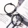 BUREI Couple Bracelets Silver Pendants Braided Rope Bracelet with Magnetic Bells Charms 2 PCS for Women Men
