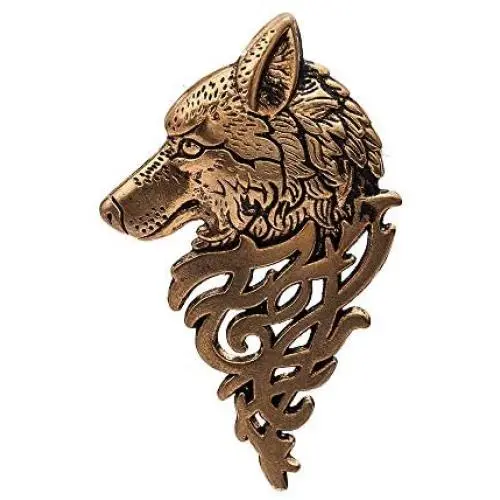 Vintage Personalized Wolf Head Brooch Fashion Unisex Animal Suit Collar Pin Buckle Broche Wolfhead Brooches Pins Vintage Personalized Wolf Head Brooch Fashion Unisex Animal Suit Collar Pin Buckle Broche Wolfhead Brooches Pins
