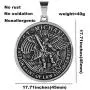 316L Stainless Steel Jewelry ST. MICHAEL Angle Necklace Saint Spirit Men Pendant With Chain(Send gift box) 316L Stainless Steel Jewelry ST. MICHAEL Angle Necklace Saint Spirit Men Pendant With Chain(Send gift box)