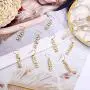 Dangle Name Earrings for Women Girls, 14K Gold Filled Personalized Name Earrings Dainty Fashion Dangle Earrings for Women Handmade Piercing Name Earrings for Women Girls Jewelry