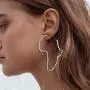 African Map Earrings Big Earrings Exaggerate Larger Statement Jewelry Outline Minimalist Silver Gold Plated Ethnic Style Dangle Drop Earrings for Women Girls African Map Earrings Big Earrings Exaggerate Larger Statement Jewelry Outline Minimalist Silver Gold Plated Ethnic Style Dangle Drop Earrings for Women Girls
