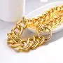 U7 Thick Chain Choker Men Women Fashion Alloy Gold Looking Chunky Oversize Link Necklace 16'' 18'' 20'' 22'' U7 Thick Chain Choker Men Women Fashion Alloy Gold Looking Chunky Oversize Link Necklace 16'' 18'' 20'' 22''