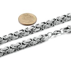 Jstyle Stainless Steel Male Chain Necklace Mens Bracelet Jewelry Set, 8mm Wide, 8.5 Inch Bracelet
