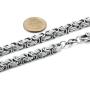 Jstyle Stainless Steel Male Chain Necklace Mens Bracelet Jewelry Set, 8mm Wide, 8.5 Inch Bracelet