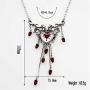Halloween Fashion Blood Heart Rose Skull Collar Necklace Punk Gothic Jewelry Women Necklace (Necklace2)