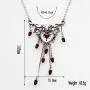Halloween Fashion Blood Heart Rose Skull Collar Necklace Punk Gothic Jewelry Women Necklace (Necklace2) Halloween Fashion Blood Heart Rose Skull Collar Necklace Punk Gothic Jewelry Women Necklace (Necklace2)