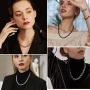 FindChic Thick Anchor Chain Necklace for Women Men 18K Gold Plated/Stainless Steel/Black 9MM 18inch Chunky Rolo Link Chains for Boys