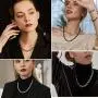 FindChic Thick Anchor Chain Necklace for Women Men 18K Gold Plated/Stainless Steel/Black 9MM 18inch Chunky Rolo Link Chains for Boys