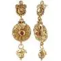 Efulgenz Indian Bollywood Traditional 14 K Gold Plated Kundan Pearl Wedding Tassel Choker Necklace Earrings Jewelry Set Efulgenz Indian Bollywood Traditional 14 K Gold Plated Kundan Pearl Wedding Tassel Choker Necklace Earrings Jewelry Set