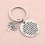 FUSTMW Adoption Gifts Keychain Adopted Child Gifts Stepdaughter Stepson Gifts from Stepmom Stepdad Adoption Jewelry You Will always have My Never Ending Love