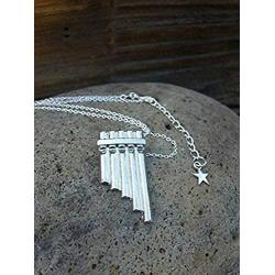 Peter Pan Flute Necklace, Pan Flute Pendant, Neverland, Peter Pan Costume Jewelry, Peter Pan Jewellery, Peter Pan Cosplay, Music Necklace