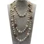 Fashion Jewelry Designer Flower and Bow Charms Faux Pearl Statement Long Sweater Necklace for Women