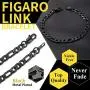ChainsHouse Figaro Link Chain Bracelet Stainless Steel/Black/18K Gold Plated Wrist Bracelets for Men Women, 6MM-13MM, 7.5''/8.3'', Send Gift Box ChainsHouse Figaro Link Chain Bracelet Stainless Steel/Black/18K Gold Plated Wrist Bracelets for Men Women, 6MM-13MM, 7.5''/8.3'', Send Gift Box
