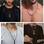OSTAN 2.0 MM 3MM 4MM 5MM Black Square Rolo Cable Chain, Round Box Necklace, Stainless Steel Chain Necklace Men Women Jewellery
