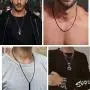 OSTAN 2.0 MM 3MM 4MM 5MM Black Square Rolo Cable Chain, Round Box Necklace, Stainless Steel Chain Necklace Men Women Jewellery
