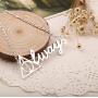 YINLIN Simple Triangular Geometry Hallow Deathly Pendant Necklace