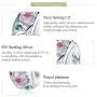 VOROCO 925 Sterling Silver Cubic Zircon Bracelets Charms Vacation Journey Scenery Fire Balloon Seagull Submarine Charms Beads Gifts for Women Girls Pandora Jewelry