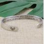 Joycuff Memorial Gifts for Women Inspirational Cuff Bracelet Sympathy Jewelry Loss of Loved One Sympathy Gifts Remember Her