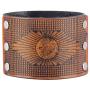 Bfiyi Punk Leather Cuff Bracelets Adjustable Strap Wrap Bracelet Wide Cuffs Bangle Leather Wristband for Men, Women