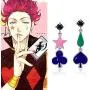 Among Us and Naruto Akatsuki Hunter X Hunter Anime Earrings Sterling Silver Cute Hisoka Dangle Hypoallergenic Cz Huggie Women Mens Earring Hooks Piercing Post Pin