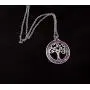 DMOMSA Unique Purple Tree of Life Pendant Lucky Necklace Charm Jewelry Suitable for Womens Birthday Gifts, Valentines Day, Mothers Day