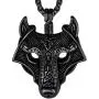 Richsteel Wolf Teeth/Wolf Pendant Necklace for Men 316 Stainless Steel/18K Gold Plated/Black Viking Wolf Nordic Jewelry(with Gift Box) Richsteel Wolf Teeth/Wolf Pendant Necklace for Men 316 Stainless Steel/18K Gold Plated/Black Viking Wolf Nordic Jewelry(with Gift Box)