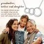 Personalized Gift for Mom, Daugther Grandmother-Sterling Silver Infinity 2-3 Interlocking Circles Pendant Necklace,16 Inch Choker Chain for Women Girls