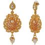 Efulgenz Indian Bollywood Traditional 14 K Gold Plated Kundan Pearl Wedding Choker Necklace Earrings Jewelry Set