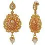 Efulgenz Indian Bollywood Traditional 14 K Gold Plated Kundan Pearl Wedding Choker Necklace Earrings Jewelry Set