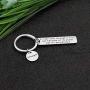CYTING Strength Keychain A River Cuts Through A Rock Not Because of Its Power But Its Persistence Keychain Inspirational Jewelry Motivation Gift